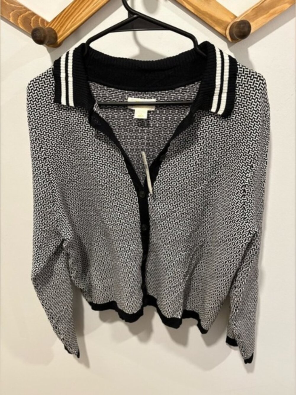 NWT Anthropologie Maeve Knit Polo Cardigan Sweater, Size 1X $158 - Picture 3 of 9